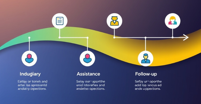 Key customer service metrics displayed in a chart
