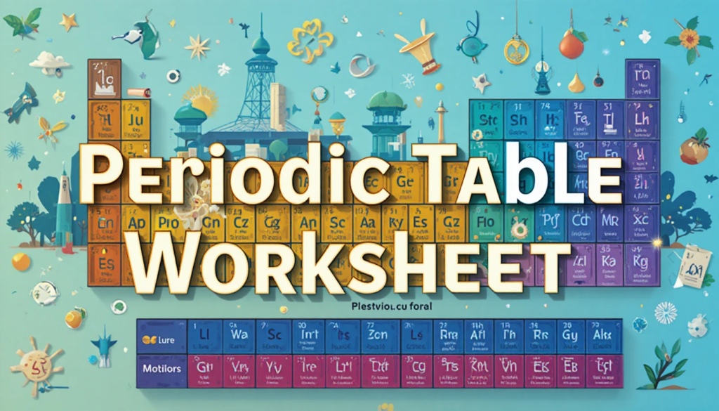 Periodic Table Worksheet: Comprehensive Guide to Elements, Atomic Structure, and Interactive Learning for Chemistry Mastery  