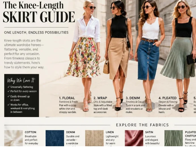 Knee-Length Skirt Guide: How to Choose, Style and Wear This Versatile UK Favourite