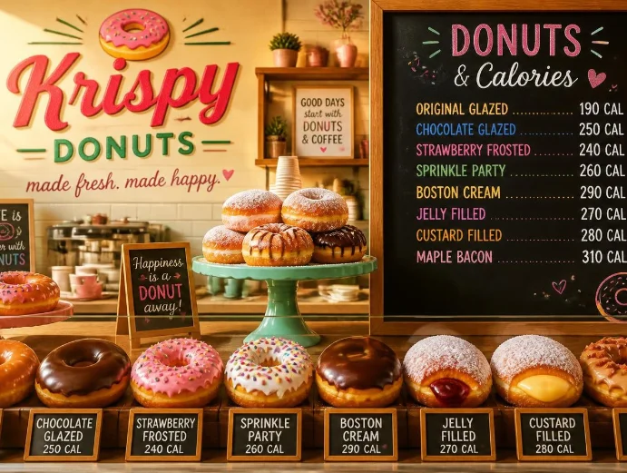 Krispy Donuts Calories: UK Guide to Popular Krispy Kreme Doughnuts and Portions